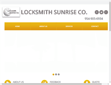 Tablet Screenshot of locksmithsunrise.us